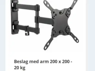 3 stk. Vægbeslag med arm