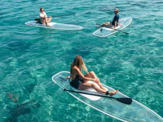 Clear Paddleboard inkl. LED lys og taske