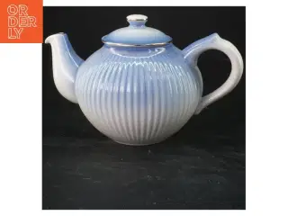 Blå porcelæns tekande fra Søholm Hammersø (str. 14x22 cm)