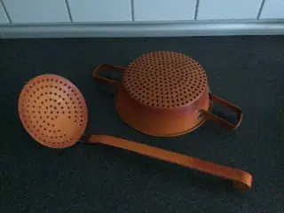 Orange dørslag/sigte - stor hulske