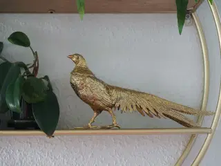 Påfugl i messing