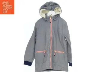 Grå jakke med hætte fra H&M (str. 140)