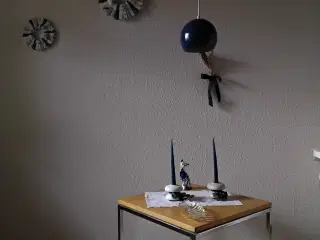 Blå retro kuglelampe - matcher skibsbriks t/salg