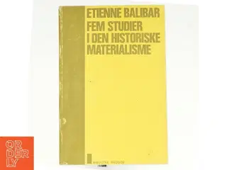 Fem studier i den historiske materialisme af Etienne Balibar (bog)