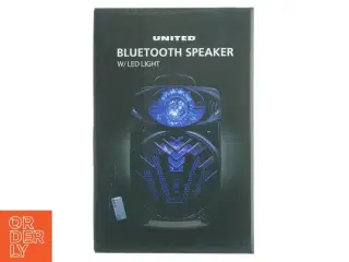 Bluetooth højttaler med LED-lys fra United (str. 36,8 x 24 x 19,5 cm)