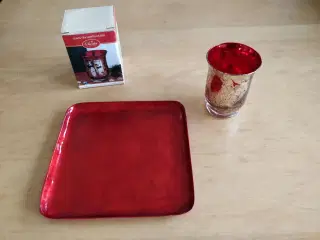 Lysestage og bakke