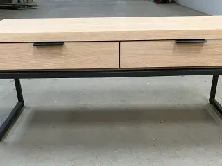 TV bænk Hvidolieret egefiner. 100x35 cm