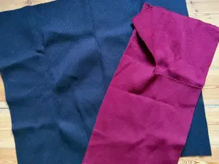 Ribstof i hhv. vinrød og sort