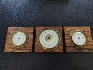 Flot vejrstation i palisandertræ