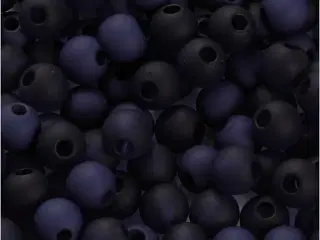 Plastperler, diam. 6 mm, hulstr. 2 mm, blå, 40g/ 1 pk.