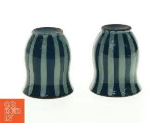 Keramik vaser med striber (str. 9,5 x 8 cm)
