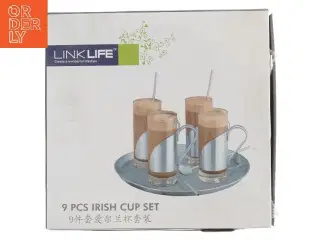 LinkLife 9-delers sæt med irske kaffekrus fra LinkLife