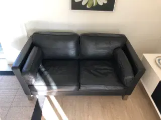 Lædersofa Mogens Hansen 2 + 3 personer