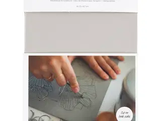 A4 Stempelplade i Lys Grå - 21x29,7 cm