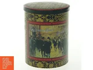 Dekorativ Vintage dåse med låg (str. Ø 10x13 cm)