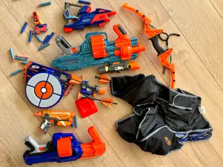 NERF guns og udstyr