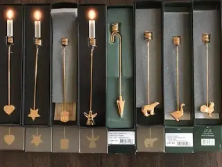 Georg Jensen lysholdere forgyldte, pris fra