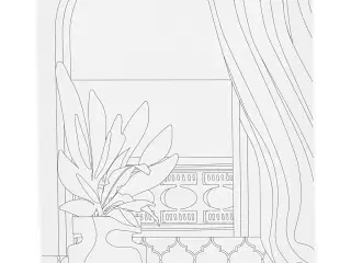 Malerlærred med Vindue - 24x30 cm, 1,6 cm tykkelse