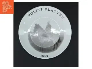 Politiplatten 1991 porcelænsplatte (str. Ø 19,5 cm)