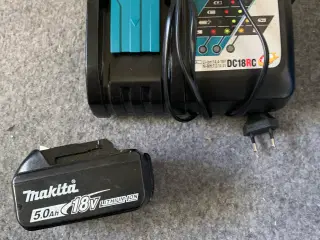 Makita skruemaskine og batteri lader