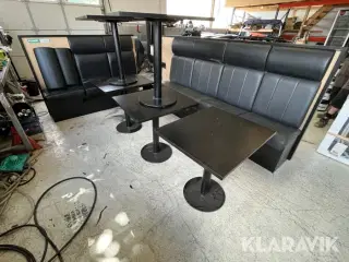 Restaurantbås med 5 borde