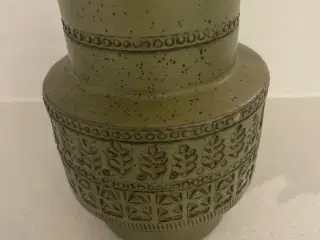 Grøn retro keramik vase