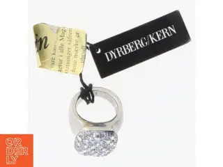 Sølvring med krystaller fra Dyrberg Kern (str. 51 mm)