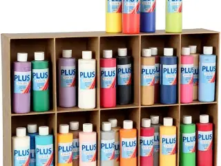 Plus Color Hobbymaling, ass. farver, 30x250ml/ 1 pk.