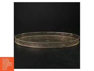 Oval sølvplet bakke(str. 40x26 cm)