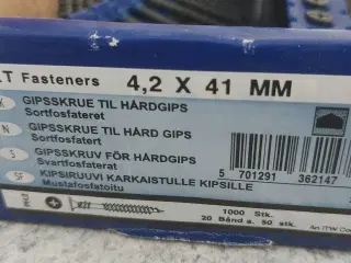 Gipsplade skruer til stål og træ