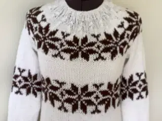 Sarah Lund sweater - håndstrikket i ren bomuld