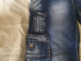Jeans, MOCK-UP, str. 34, Blå, Ubrugt Cargo