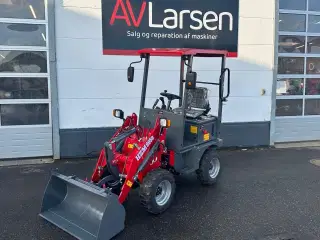 HZM 805E - Elektrisk Minilæsser Sommerkampagne 😎 Inkl. Skovl, pallegafler og overfaldsgreb