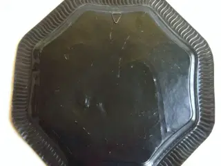 VÆG MESSING tallerken med indisk kunst