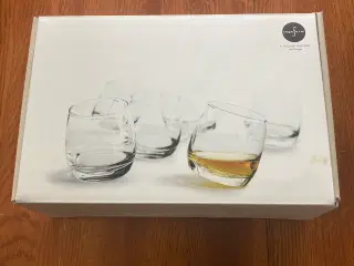 6 stk. nye whiskyglas