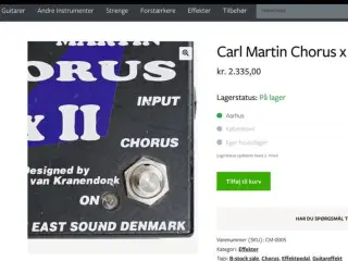 Guitarpedal - udsalg Carl Martin Boss Trex