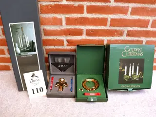 4 Stk Georg Jensen: Advents stager og julepynt.