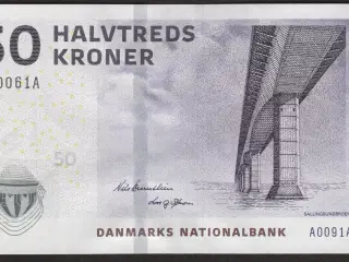 Danmark 50 Kroner 2009 (Meget lavt nummer)