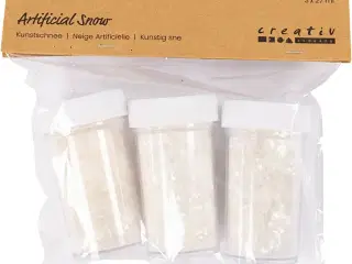 Kunstig sne, hvid glitter, 3x27ml/ 1 pk.