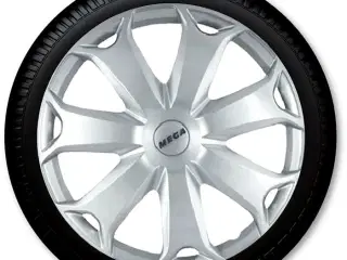 16" mega sølv hjulkapselsæt