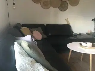 Hjørnesofa i ægte læder 