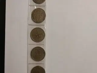 6 stk. "gule" 1 kroner