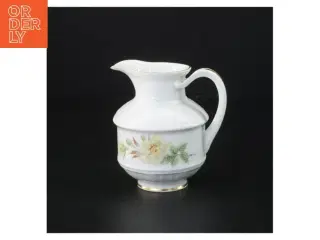 Porcelænskande med blomstermotiv