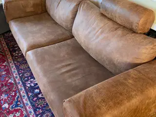 3 pers. sofa i rengøringsvenlig "læder"