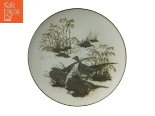 Dekorativ skål med fuglemotiv fra Royal Copenhagen (str. Ø 25,5 cm)