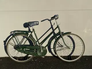 Mørkegrøn Raleigh retro damecykel