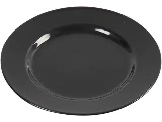 Desserttallerken, diam. 19 cm, sort, 6stk./ 1 pk.