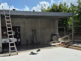 Stål halvtag / carport
