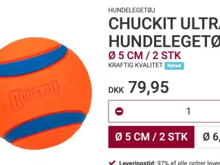 Chuckit bolde - hundetræning