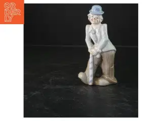Porcelænsfigur af mand (str. 17x8,5 cm)